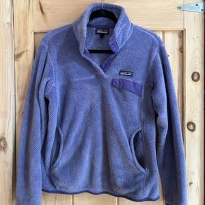 Patagonia Re-Tool Snap Pullover Fleece Lilac Lavender